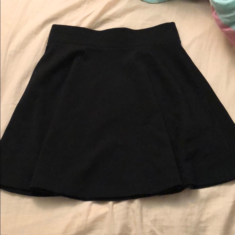 Black mini skirt